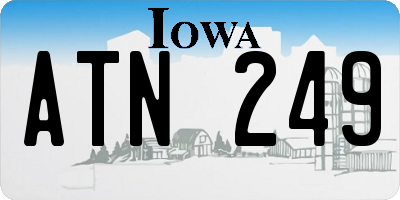 IA license plate ATN249