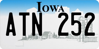 IA license plate ATN252