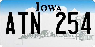 IA license plate ATN254
