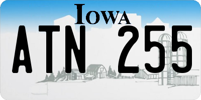 IA license plate ATN255