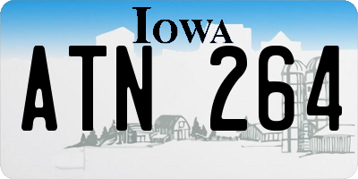 IA license plate ATN264