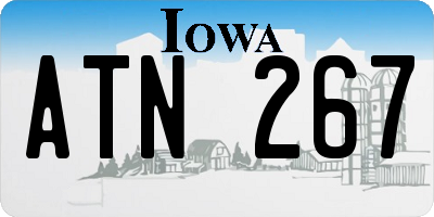 IA license plate ATN267