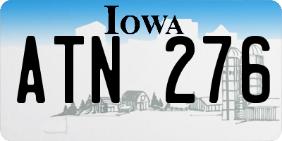 IA license plate ATN276