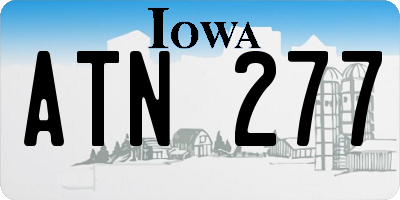 IA license plate ATN277