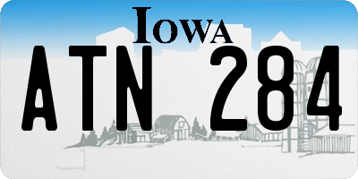 IA license plate ATN284