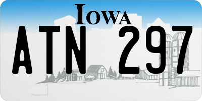 IA license plate ATN297