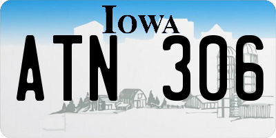 IA license plate ATN306