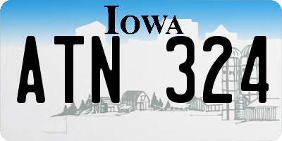 IA license plate ATN324