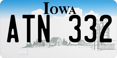 IA license plate ATN332