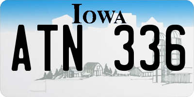 IA license plate ATN336