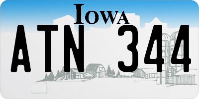 IA license plate ATN344
