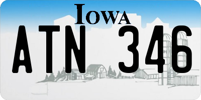 IA license plate ATN346