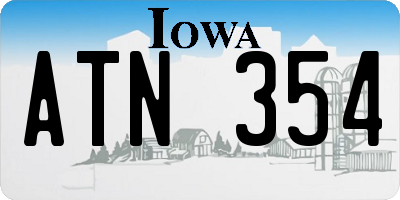 IA license plate ATN354