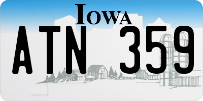 IA license plate ATN359