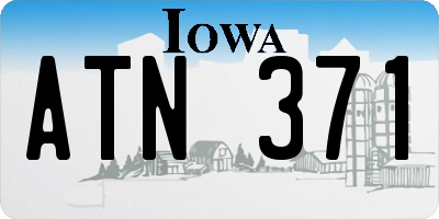 IA license plate ATN371