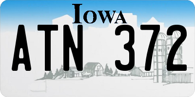IA license plate ATN372