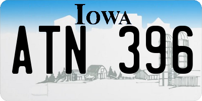 IA license plate ATN396
