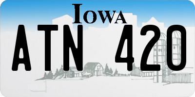 IA license plate ATN420