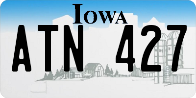 IA license plate ATN427