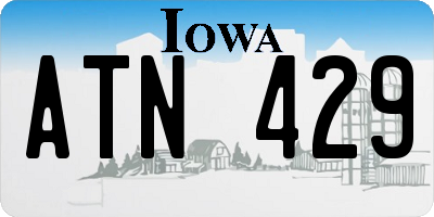 IA license plate ATN429