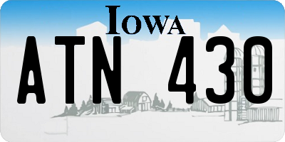 IA license plate ATN430