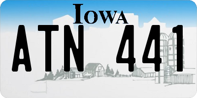 IA license plate ATN441