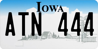 IA license plate ATN444