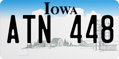 IA license plate ATN448