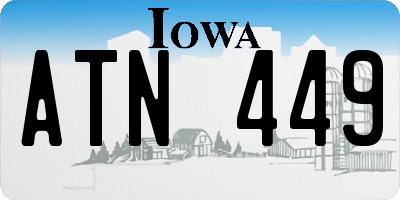 IA license plate ATN449