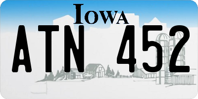 IA license plate ATN452