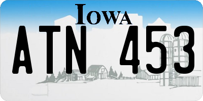 IA license plate ATN453