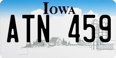 IA license plate ATN459