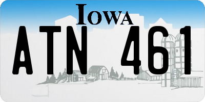 IA license plate ATN461