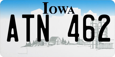 IA license plate ATN462