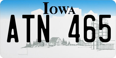 IA license plate ATN465
