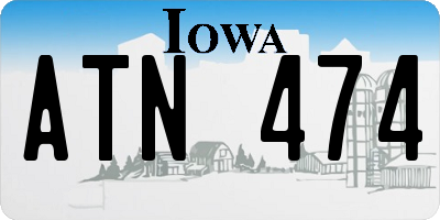 IA license plate ATN474