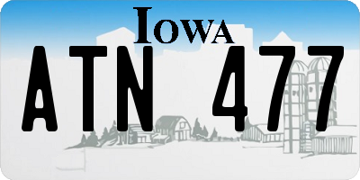 IA license plate ATN477