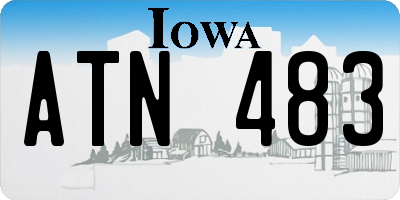 IA license plate ATN483