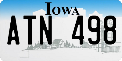IA license plate ATN498
