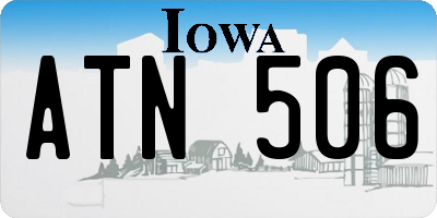 IA license plate ATN506