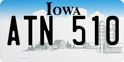 IA license plate ATN510