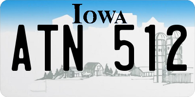 IA license plate ATN512