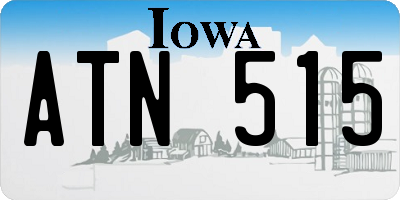 IA license plate ATN515