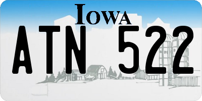 IA license plate ATN522