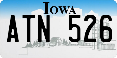 IA license plate ATN526