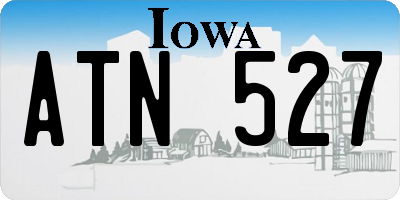 IA license plate ATN527