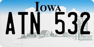 IA license plate ATN532