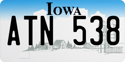 IA license plate ATN538