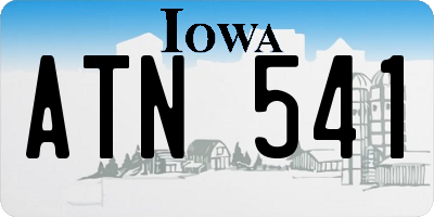 IA license plate ATN541