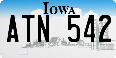 IA license plate ATN542